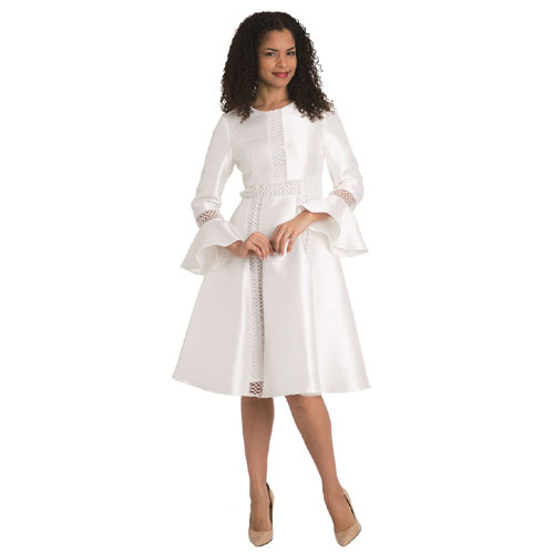 Diana Couture 8231 1pc Silk Womens Church Dress